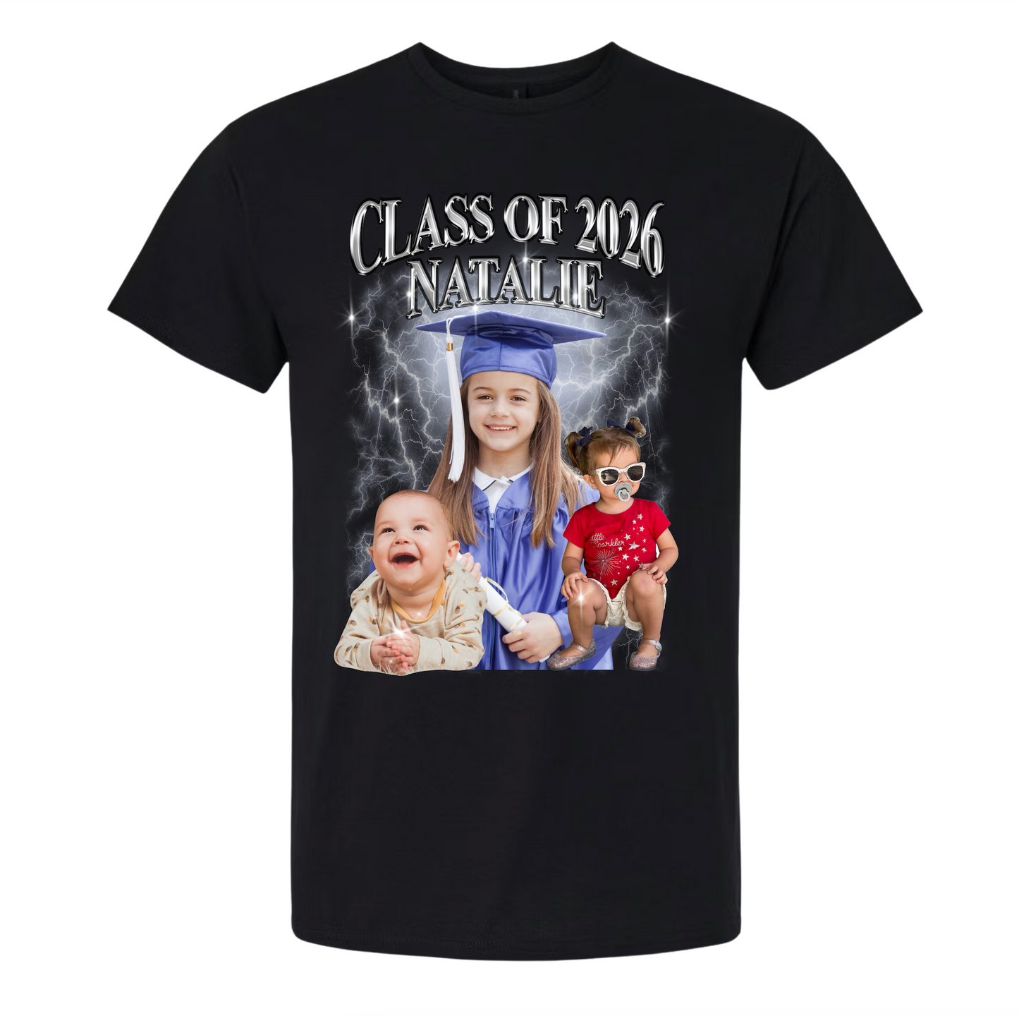Custom Graduation Photo Collage Tee – Personalized with Your Photos!