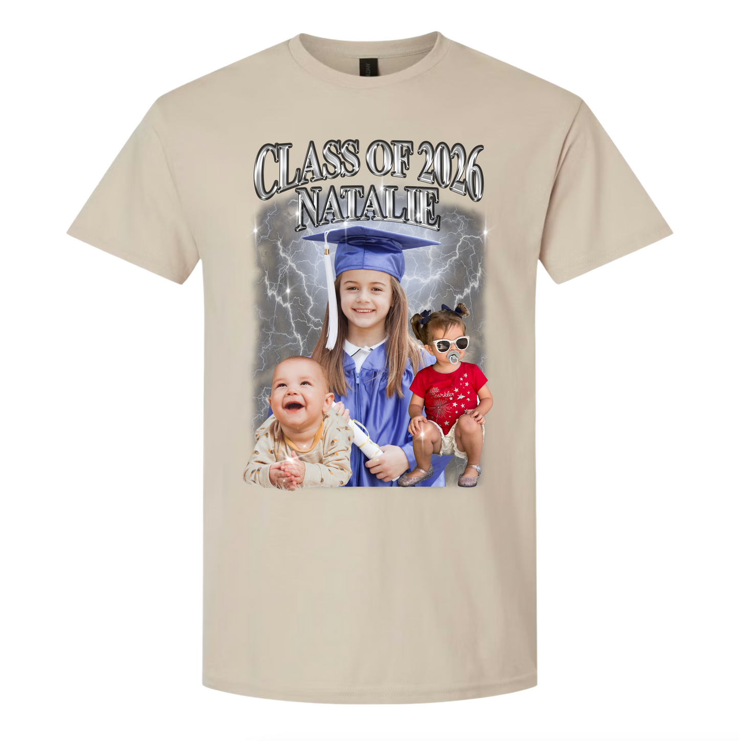 Custom Graduation Photo Collage Tee – Personalized with Your Photos!